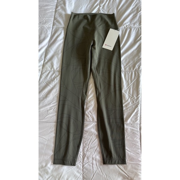 New Lululemon Align HR Pant 25" Size 6 Legging Pant LW5DLXS SYAD Olive NWT - Picture 1 of 11